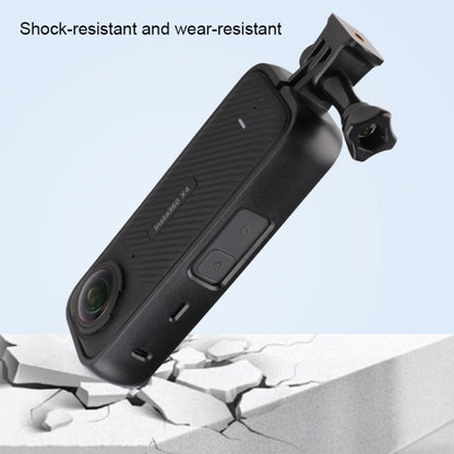 For Insta360 X4 PC Plastic Protective Frame with PC Lens Cover Guard (Black) by buy2fix