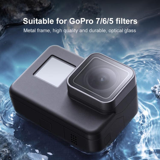 For GoPro HERO7 /6 Black /5 Black UV Protective Lens Repair Part(Black) - Lens Filter by buy2fix | Online Shopping UK | buy2fix