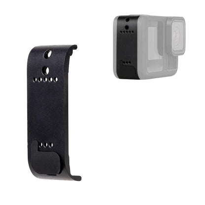 BS Plastic Battery Side Interface Cover with Silicone Plug for GoPro HERO13 Black /12 Black /11 Black /10 Black /9 Black - Skeleton Housing by buy2fix | Online Shopping UK | buy2fix