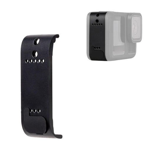 BS Plastic Battery Side Interface Cover with Silicone Plug for GoPro HERO13 Black /12 Black /11 Black /10 Black /9 Black - Skeleton Housing by buy2fix | Online Shopping UK | buy2fix