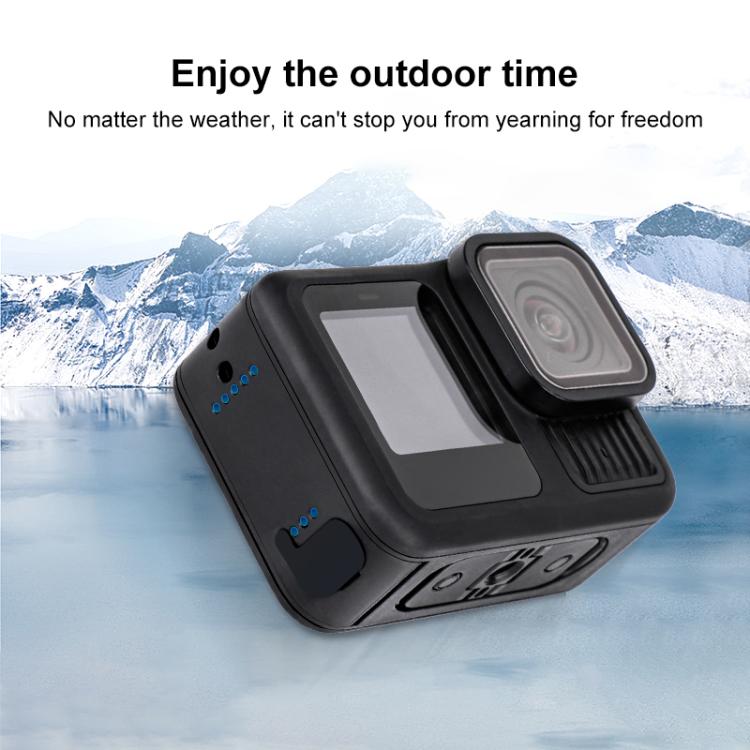 BS Plastic Battery Side Interface Cover with Silicone Plug for GoPro HERO13 Black /12 Black /11 Black /10 Black /9 Black - Skeleton Housing by buy2fix | Online Shopping UK | buy2fix