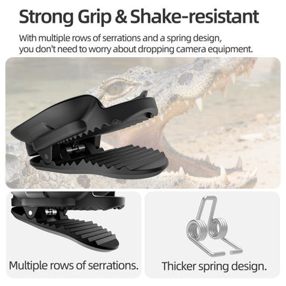 For Insta360 GO Ultra Sunnylife Magnetic Backpack Clip Action Camera Clamp Vertical-Horizontal Mount (Black) - Mount & Holder by Sunnylife | Online Shopping UK | buy2fix