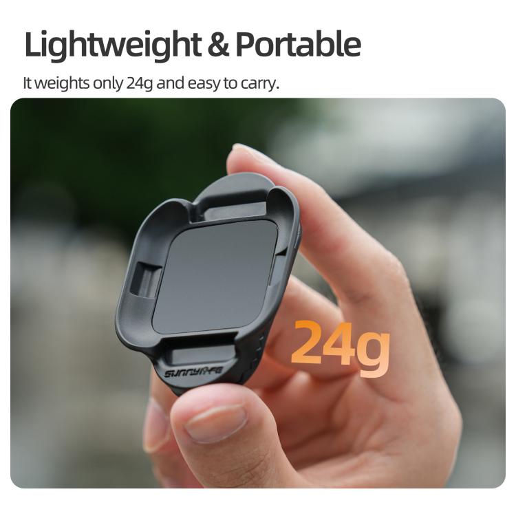 For Insta360 GO Ultra Sunnylife Magnetic Backpack Clip Action Camera Clamp Vertical-Horizontal Mount (Black) - Mount & Holder by Sunnylife | Online Shopping UK | buy2fix