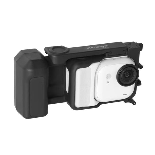 For Insta360 GO Ultra Sunnylife Street Photography Handle Ergonomic Hand Grip Quick Release Shutter Handle (Black)