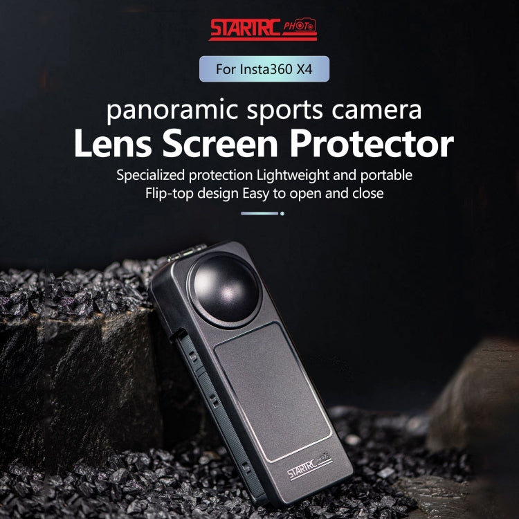 For Insta360 X4 Screen Lens Protective Cover (Black) - Mount & Holder by STARTRC | Online Shopping UK | buy2fix