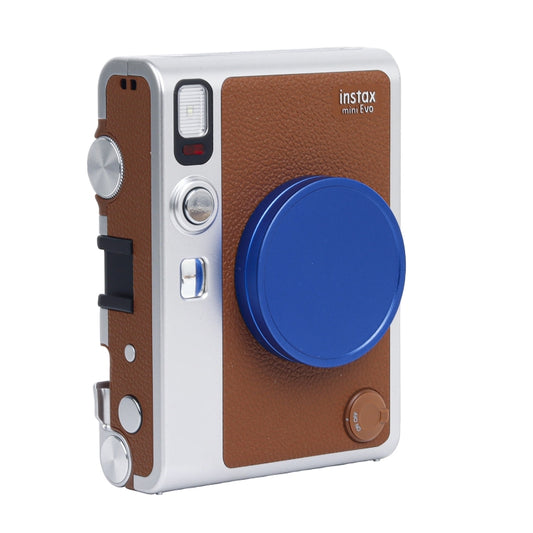 For FUJIFILM Instax mini EVO Camera Lens Cap Aluminum Alloy Protective Cover (Blue) by buy2fix