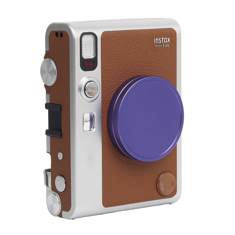 For FUJIFILM Instax mini EVO Camera Lens Cap Aluminum Alloy Protective Cover (Purple) by buy2fix