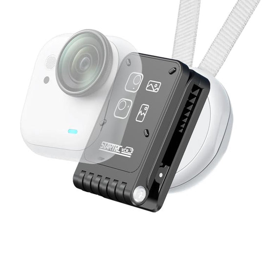 For Insta360 GO Ultra STARTRC Magnetic Clip Mount Multi-Angle Hands-Free POV Clip (Black)