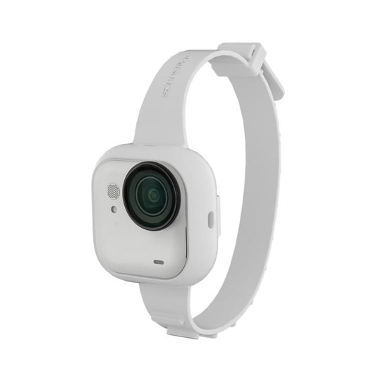 For Insta360 GO Ultra Sunnylife Expansion Band Strap Silicone Protective Cover Wristband Backpack Bicycle Stripe Cat Collar (White) - Case & Bags by Sunnylife | Online Shopping UK | buy2fix