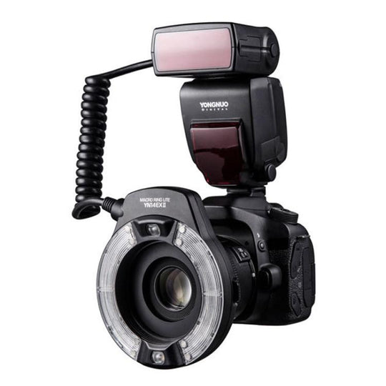 YONGNUO YN14EX II TTL HSS Macro Ringlight Flash for Dental Photography & Macro Shooting For Canon (Black)