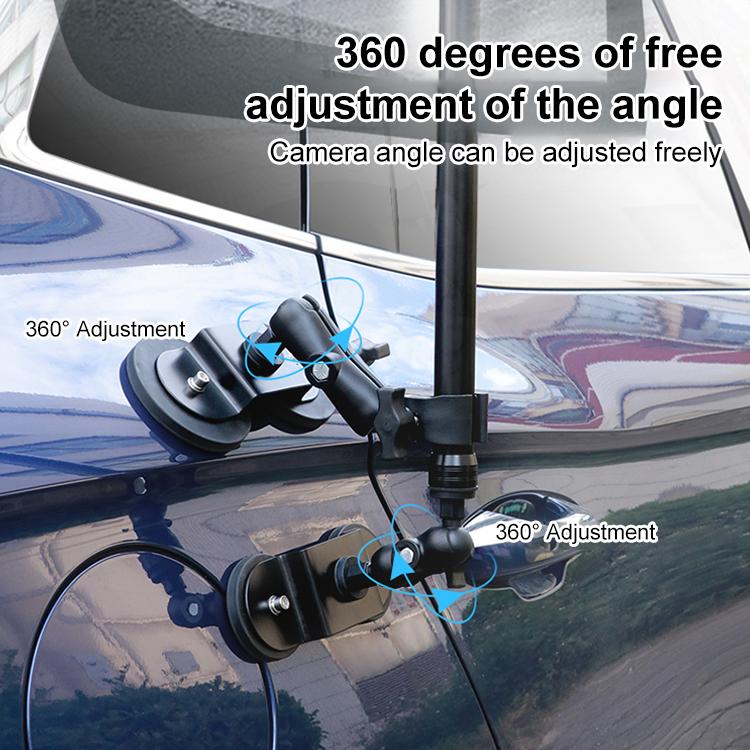 Dual-Leg Magnetic Base Crab Clamp Fixed Mount Holder for GoPro and Other Action Cameras (Black) - Bicycle Handlebar Mount by buy2fix | Online Shopping UK | buy2fix