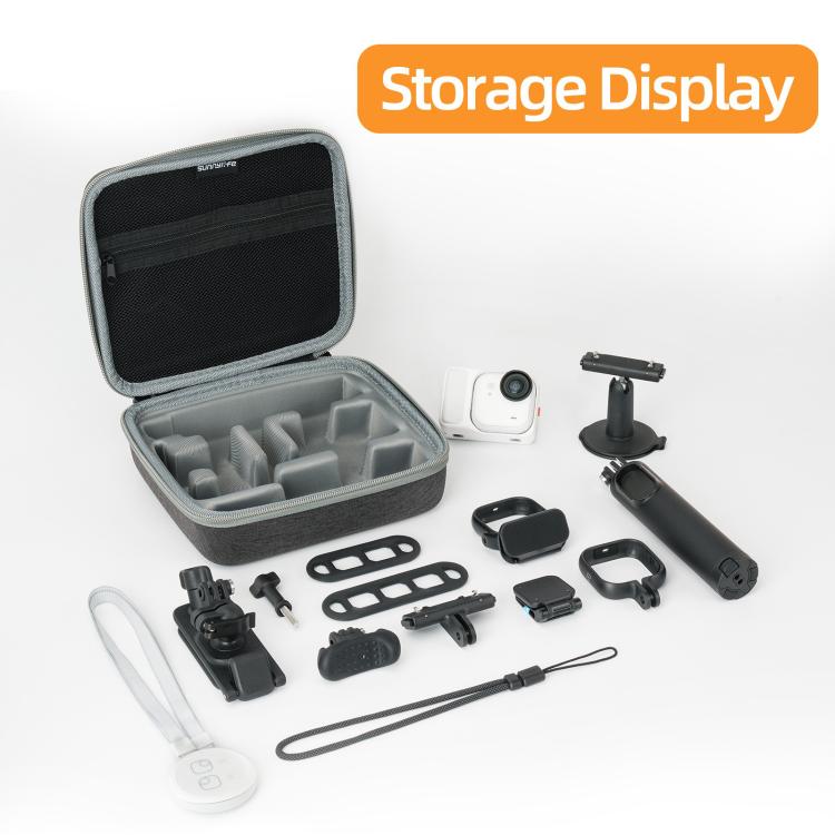 For Insta360 GO Ultra Sunnylife Full Kit Portable Protective Box Storage Bag (Grey) - Case & Bags by Sunnylife | Online Shopping UK | buy2fix