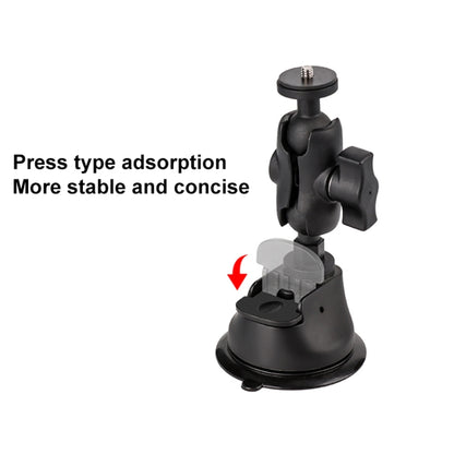 Dual-leg Suction Cup + Single Suction Cup with Selfie Stick Kits (Black) by buy2fix