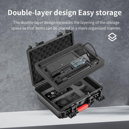 For Insta360 X5 STARTRC Waterproof Dual-layer Suitcase Storage Box (Black) - Case & Bags by STARTRC | Online Shopping UK | buy2fix