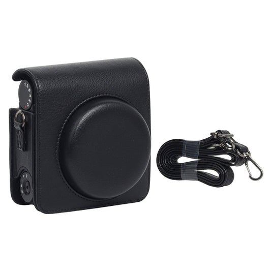 For Fujifilm Instax mini 99 Full Body Camera PU Leather Case Bag with Strap (Black) by buy2fix