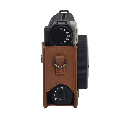 For Fujifilm Instax mini 99 Full Body Camera PU Leather Case Bag with Strap (Brown) by buy2fix