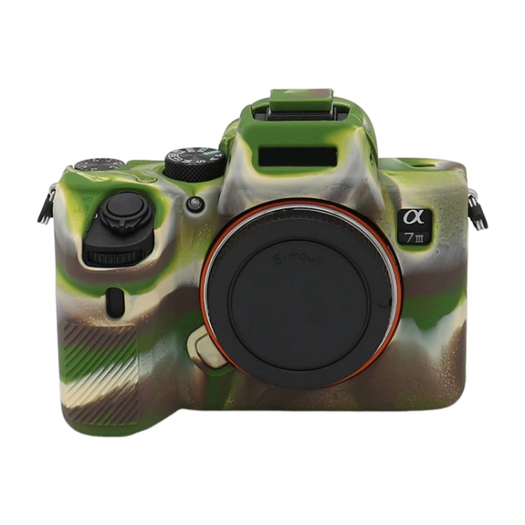 For Sony A7 III / ILCE-7M3 / A7R III Soft Silicone Protective Case(Camouflage) by buy2fix