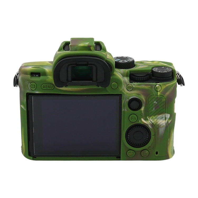 For Sony A7 III / ILCE-7M3 / A7R III Soft Silicone Protective Case(Camouflage) by buy2fix