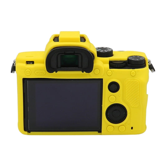 For Sony A7 III / ILCE-7M3 / A7R III Soft Silicone Protective Case(Yellow) - Protective Case by buy2fix | Online Shopping UK | buy2fix