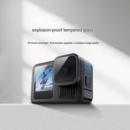 For GoPro HERO13 Black Lens and Front Back Screen 9H Tempered Glass Film by buy2fix