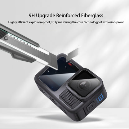 For GoPro HERO13 Black Lens and Front Back Screen 9H Tempered Glass Film by buy2fix