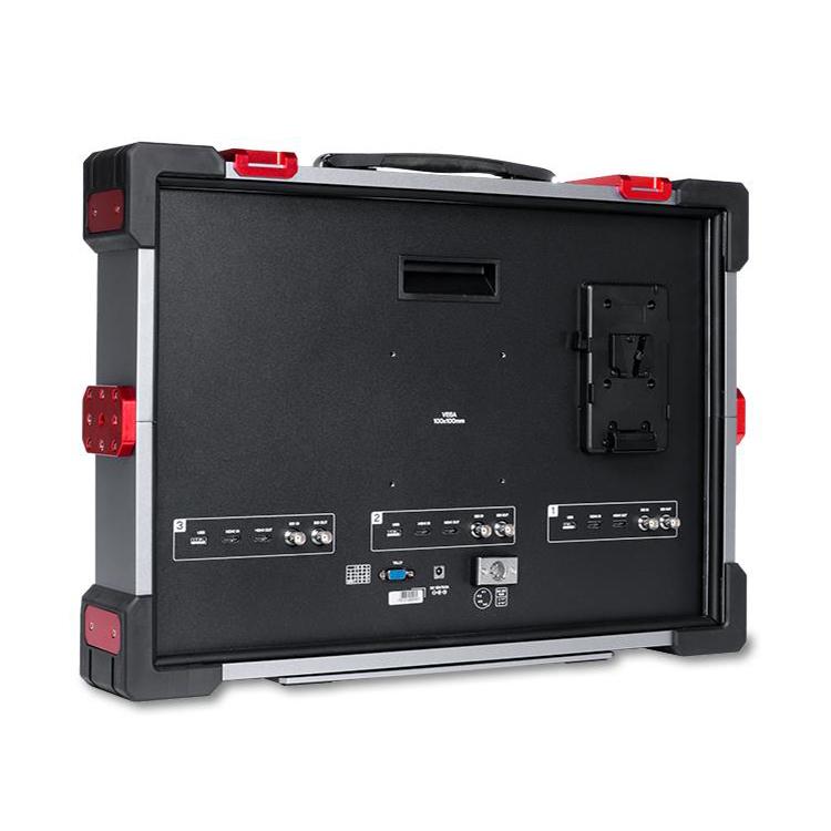 FEELWORLD PS101 Triple 10.1-inch Vertical Dispaly Carry-on Monitor High Brightness 1000nit Portable Protective Case (EU Plug) - On-camera Monitors by FEELWORLD | Online Shopping UK | buy2fix