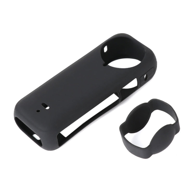 For Insta360 X4 Silicone Protective Case with Lens Cover (Black) by buy2fix