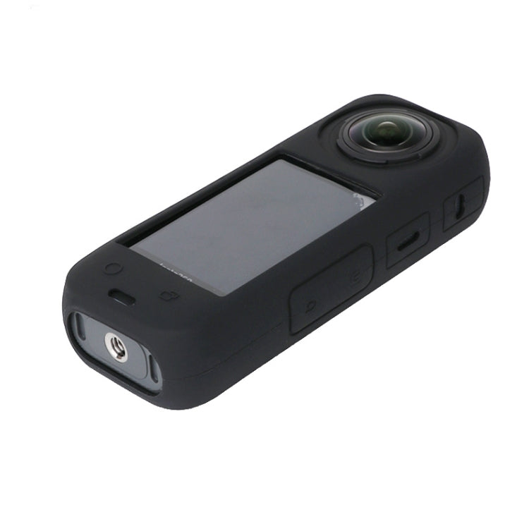 For Insta360 X4 Silicone Protective Case with Lens Cover (Black) by buy2fix