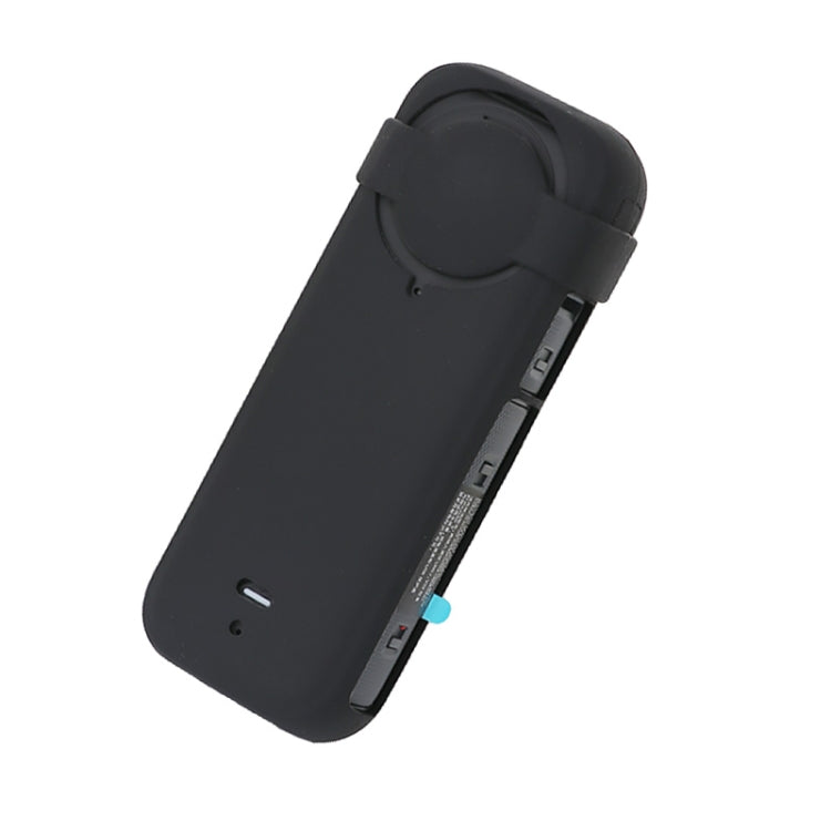 For Insta360 X4 Silicone Protective Case with Lens Cover (Black) by buy2fix