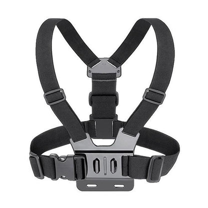 Front Chest Belt Shoulder Strap Mount Holder for GoPro, Insta360, DJI and Other Action Cameras (Black) - Chest Belt by buy2fix | Online Shopping UK | buy2fix