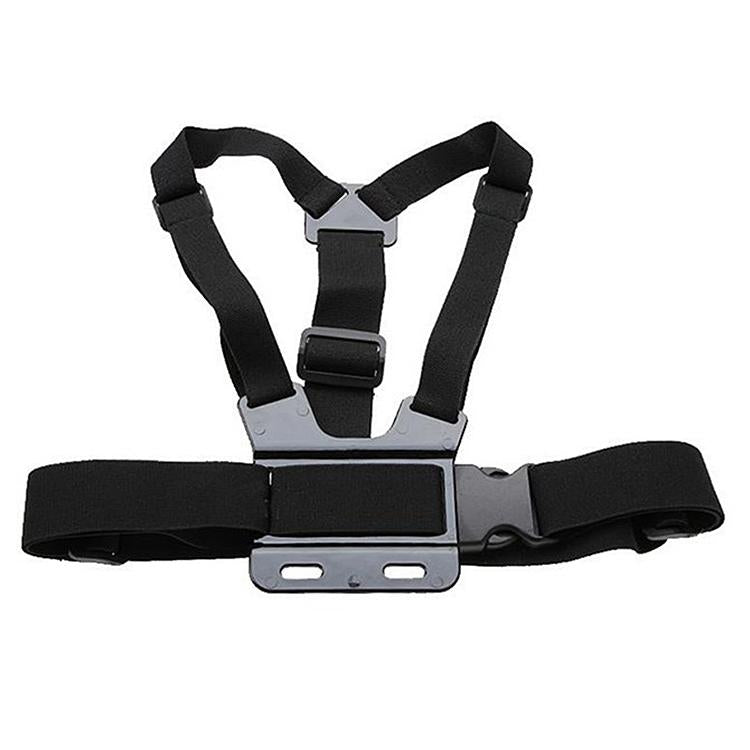 Front Chest Belt Shoulder Strap Mount Holder for GoPro, Insta360, DJI and Other Action Cameras (Black) - Chest Belt by buy2fix | Online Shopping UK | buy2fix