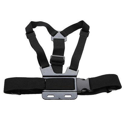Front Chest Belt Shoulder Strap Mount Holder for GoPro, Insta360, DJI and Other Action Cameras (Black) - Chest Belt by buy2fix | Online Shopping UK | buy2fix