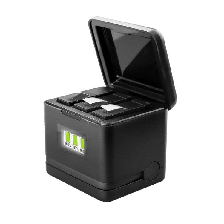 For Insta360 Ace Pro / Ace Tri-Battery Charging Box Case (Black) by buy2fix