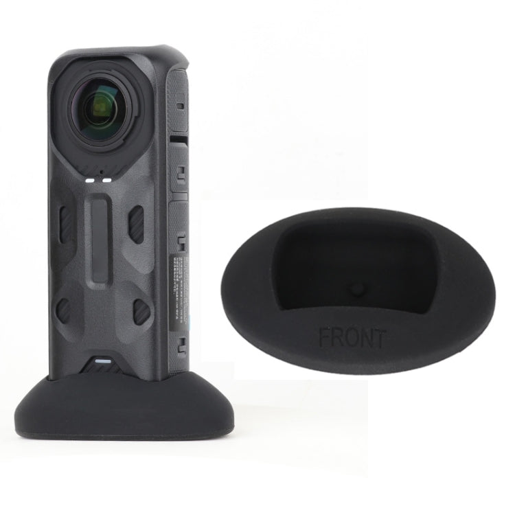 For Insta360 X4 Silicone Base Desktop Stand (Black) by buy2fix