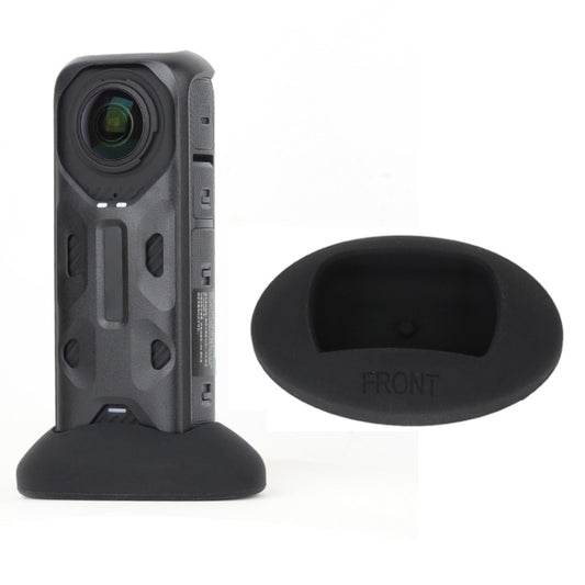 For Insta360 X4 Silicone Base Desktop Stand (Black) by buy2fix