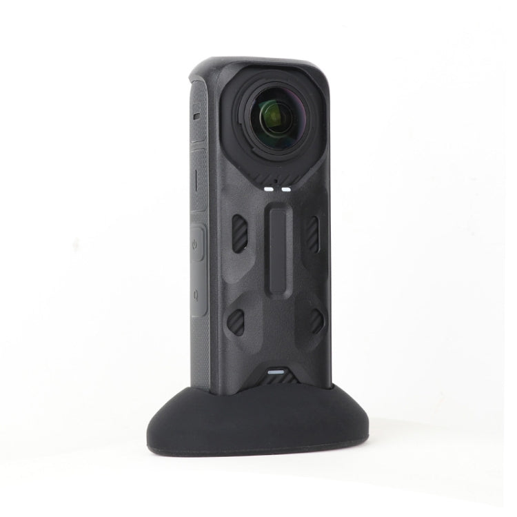 For Insta360 X4 Silicone Base Desktop Stand (Black) by buy2fix