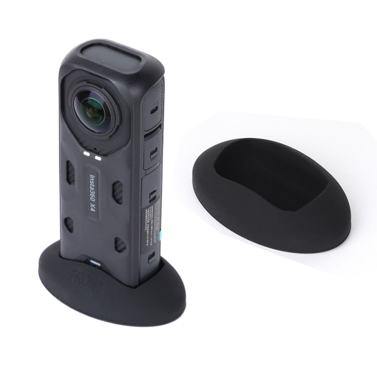 For Insta360 X4 Silicone Base Desktop Stand (Black) by buy2fix