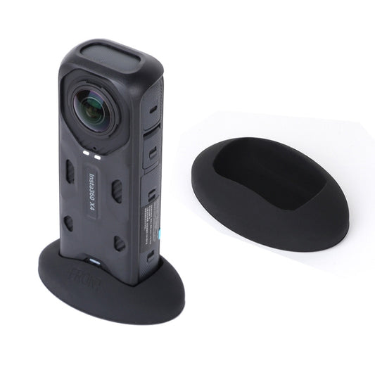 For Insta360 X4 Silicone Base Desktop Stand (Black) by buy2fix