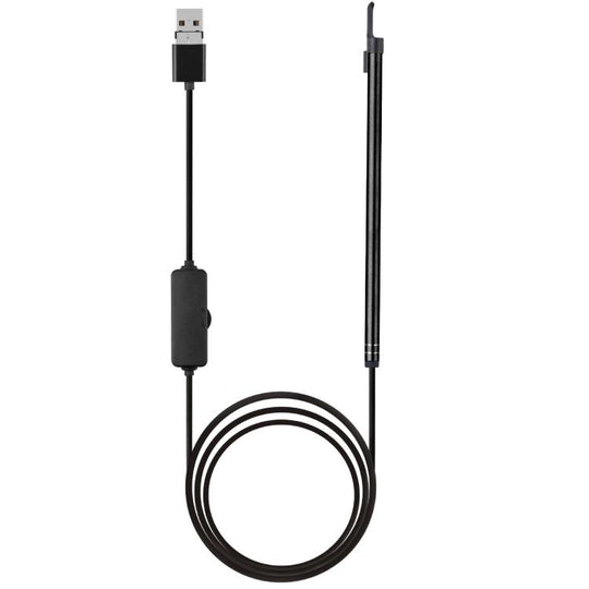 2 in 1 USB HD Visual Earwax Clean Tool Endoscope Borescope with LED Lights & Wifi, Cable length: 2m (Black)