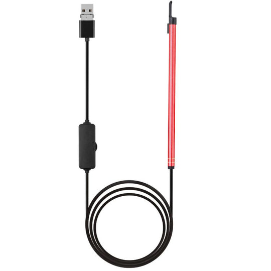 2 in 1 USB HD Visual Earwax Clean Tool Endoscope Borescope with LED Lights & Wifi, Cable length: 2m (Red)