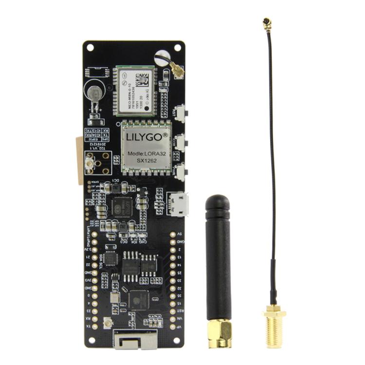 TTGO T-Beam ESP32 Bluetooth WiFi Module 433MHz GPS NEO-M8N LORA 32 Module with Antenna & 18650 Battery Holder by TTGO