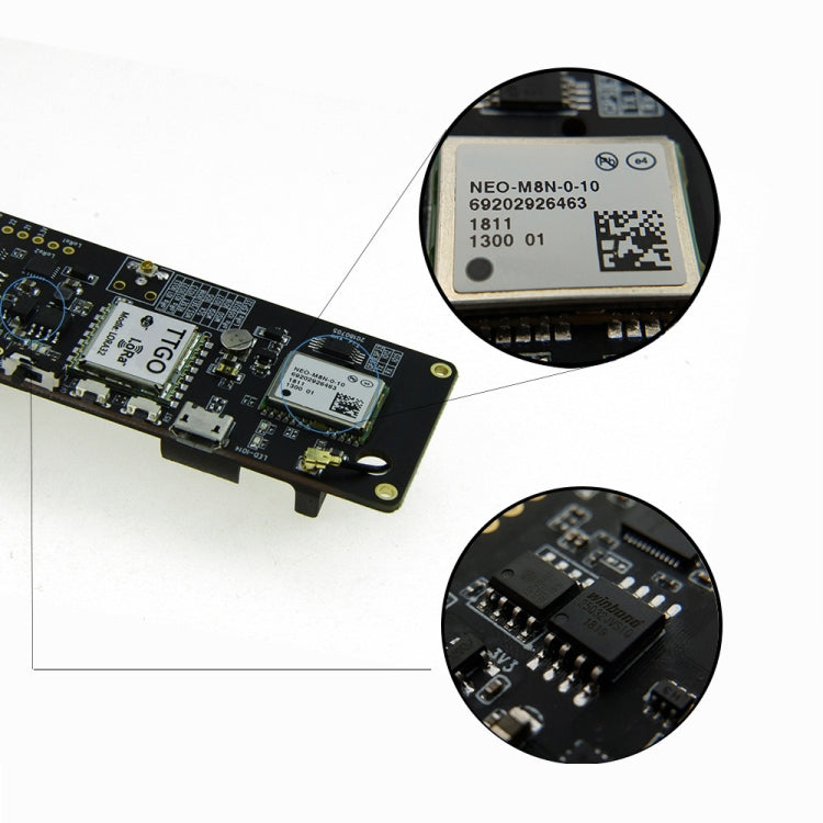 TTGO T-Beam ESP32 Bluetooth WiFi Module 433MHz GPS NEO-M8N LORA 32 Module with Antenna & 18650 Battery Holder by TTGO