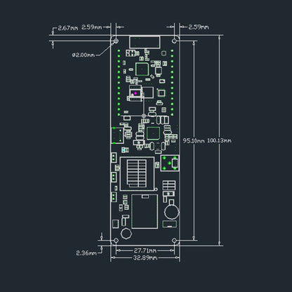 TTGO T-Beam ESP32 Bluetooth WiFi Module 868MHz GPS NEO-M8N LORA 32 Module with Antenna & 18650 Battery Holder by TTGO