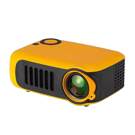 A2000 1080P Mini Portable Smart Projector Children Projector, UK Plug(Yellow) - Mini Projector by buy2fix | Online Shopping UK | buy2fix