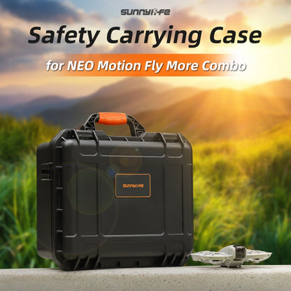 For DJI Neo Sunnylife Safety Carrying Case Large Capacity Waterproof Shock-proof Hard Travel Case (Black) - Cases & Bags by Sunnylife | Online Shopping UK | buy2fix