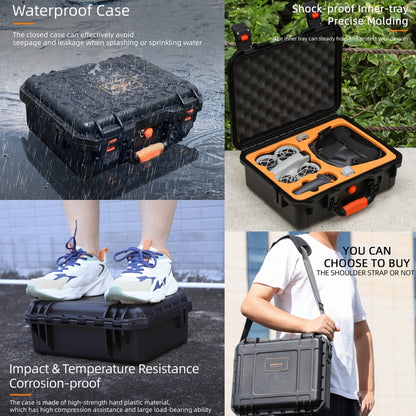 For DJI Neo Sunnylife Safety Carrying Case Large Capacity Waterproof Shock-proof Hard Travel Case (Black) - Cases & Bags by Sunnylife | Online Shopping UK | buy2fix