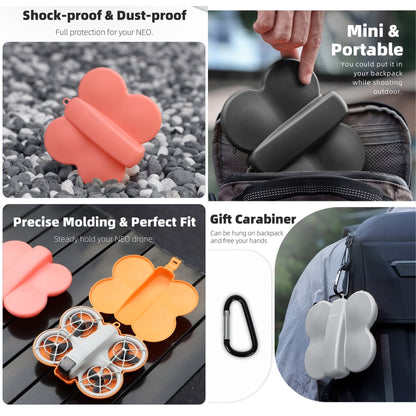 For DJI Neo Sunnylife Butterfly Storage Box Anti-collision Anti-scratch Protection Case (Orange) - Cases & Bags by Sunnylife | Online Shopping UK | buy2fix