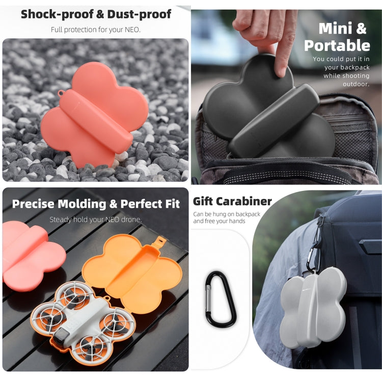 For DJI Neo Sunnylife Butterfly Storage Box Anti-collision Anti-scratch Protection Case (Black) - Cases & Bags by Sunnylife | Online Shopping UK | buy2fix