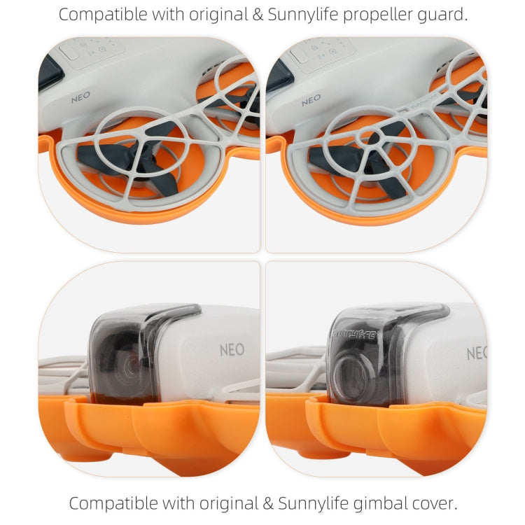 For DJI Neo Sunnylife Butterfly Storage Box Anti-collision Anti-scratch Protection Case (Orange) - Cases & Bags by Sunnylife | Online Shopping UK | buy2fix