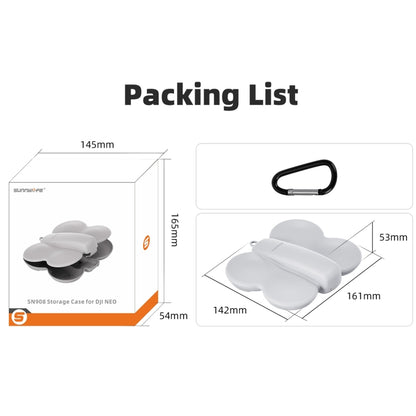 For DJI Neo Sunnylife Butterfly Storage Box Anti-collision Anti-scratch Protection Case (Black) - Cases & Bags by Sunnylife | Online Shopping UK | buy2fix